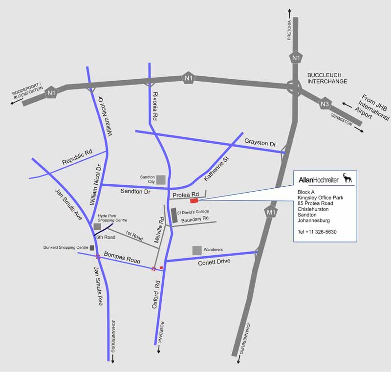 Directions to Allan Hochreiter's Offices in Chislehurston
